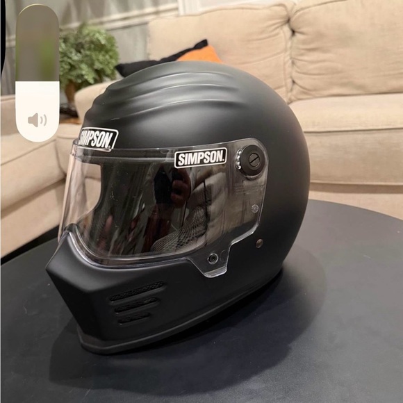 Simpson Black Racing Helmet - Picture 4 of 5